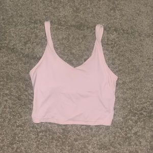 Light pink workout top size small